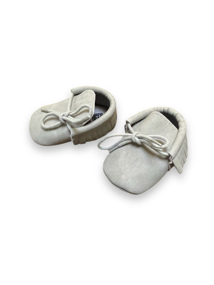 Size 0-3 month Baby grey suede mocasins Default Title / 0-3 month / -