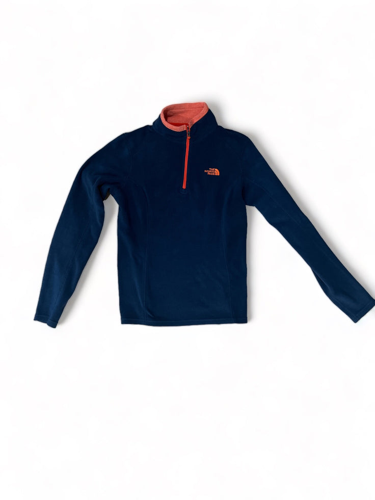 Size 16 (XS) Northface navy/orange fleece pullover Default Title / 16 / -