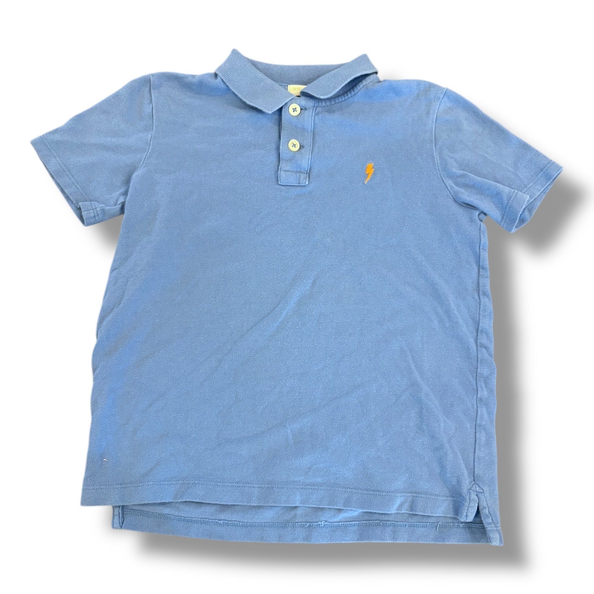 Size 6-7 Crewcuts blue polo lightning bolt Default Title / 7-Jun / Boy