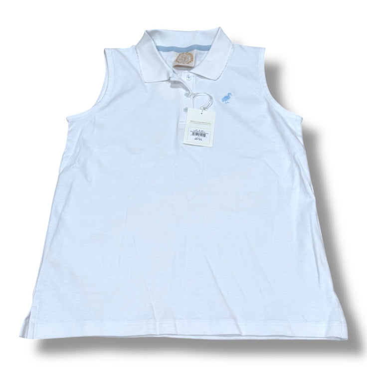 Size 14 TBBC white sleeveless anna price polo NWT Default Title / 14 / Girl