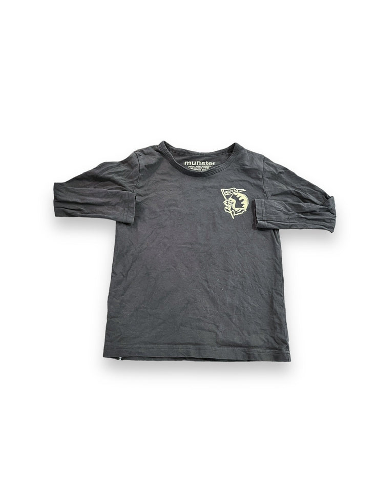 Size 4 Munster long sleeve tee with tan wolf on back and front Default Title / 4 / Boy