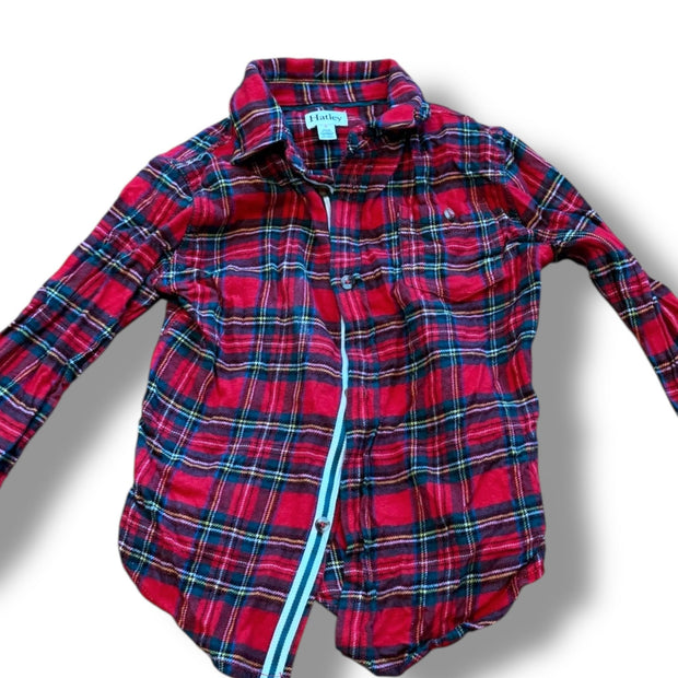SIze 5 Hatley holiday plaid long sleeve button up in flannel Default Title / 5 / Boy