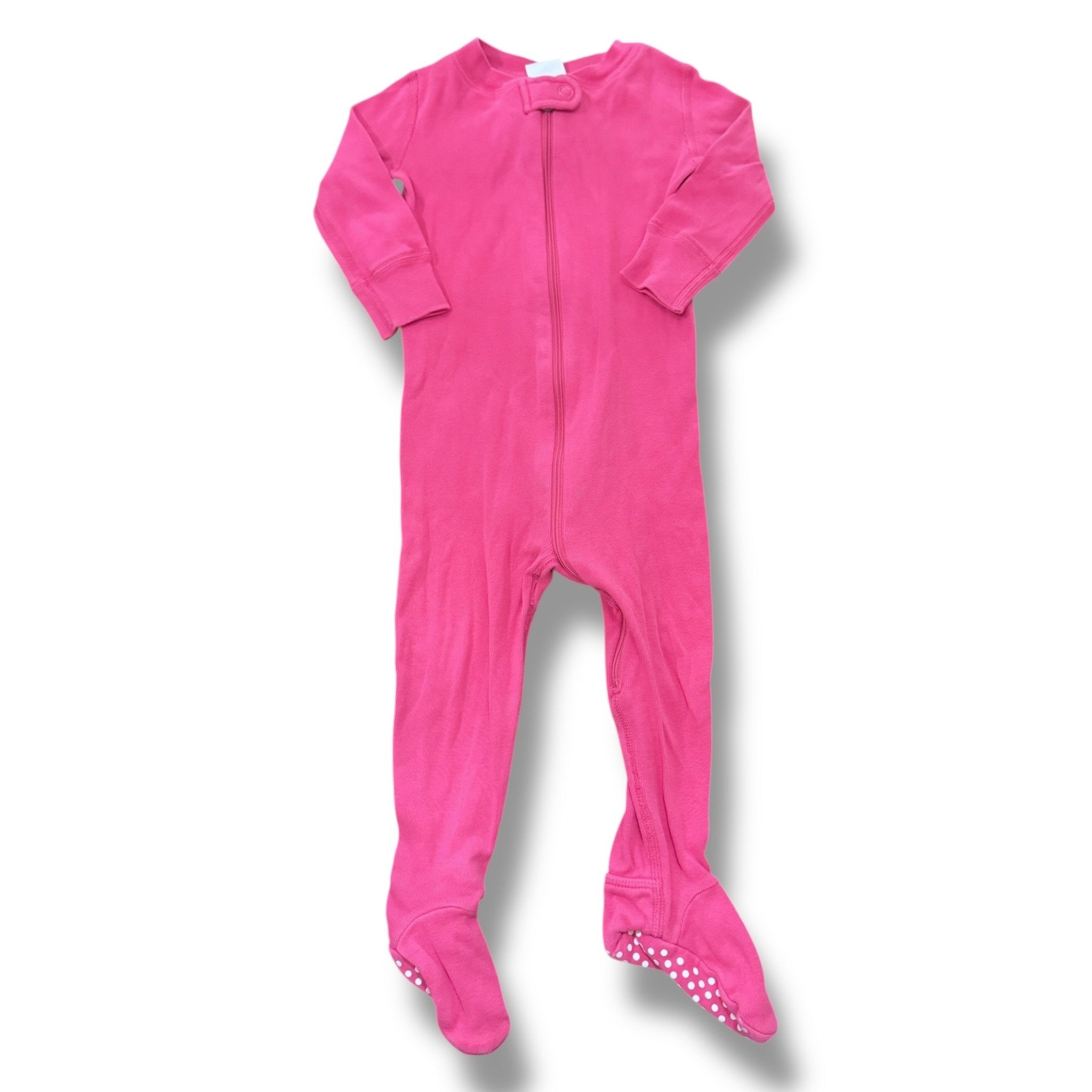 Size 18-24 month Hanna Andersson dark pink footed sleeper Default Title / 18-24 month / Girl