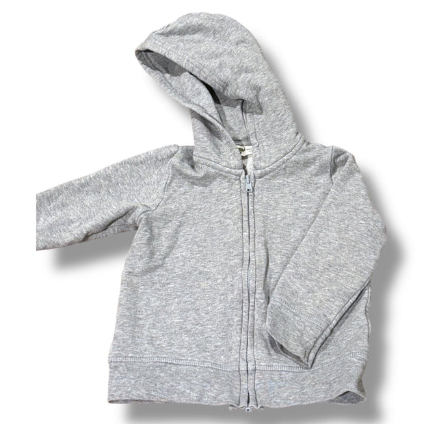 Size 12-18 month Monica + Andy gray zip-up hoodie Default Title / 12-18 month / Boy