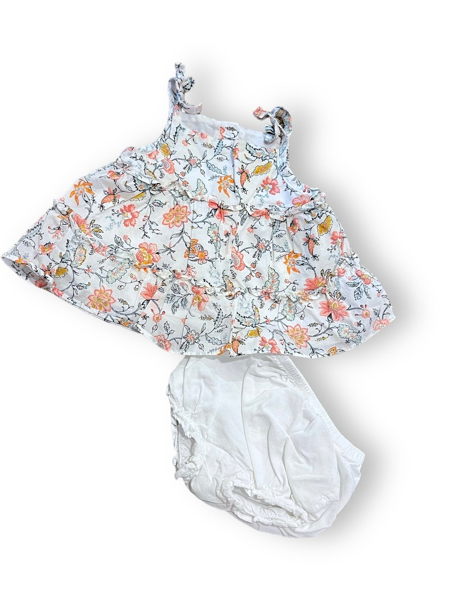 Size 3-6 month Janie and Jack floral tank with white bloomers Default Title / 3-6 month / Girl