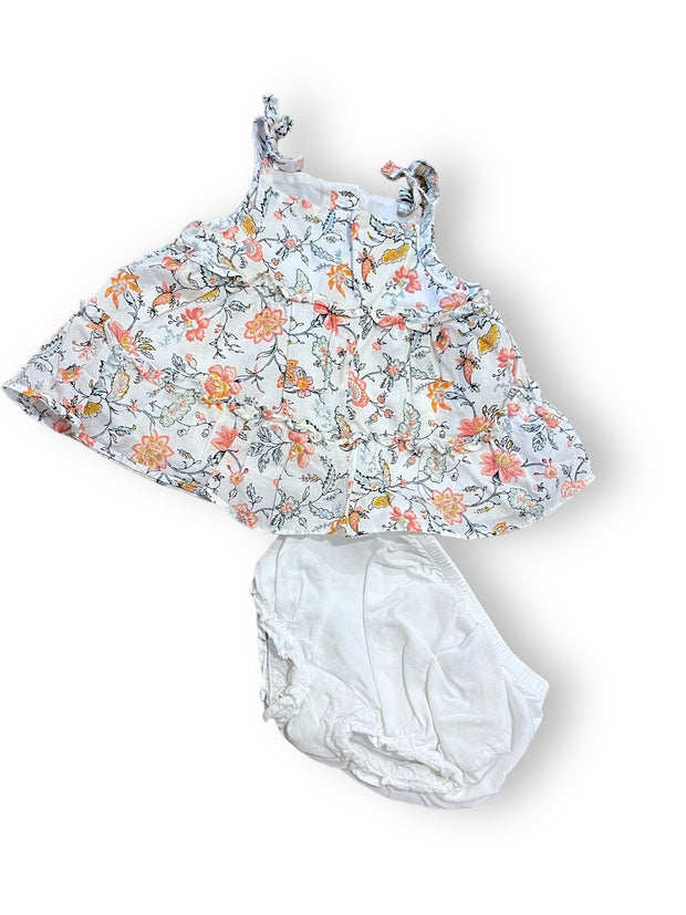 Size 3-6 month Janie and Jack floral tank with white bloomers Default Title / 3-6 month / Girl