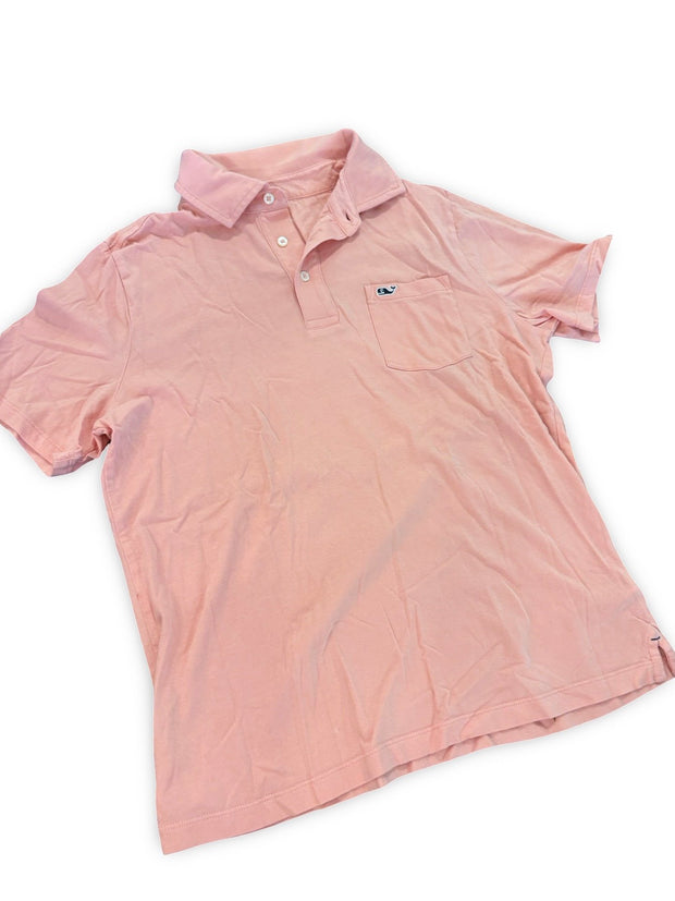 Size 16 Vineyard Vines peach colored cotton polo Default Title / 16 / Boy