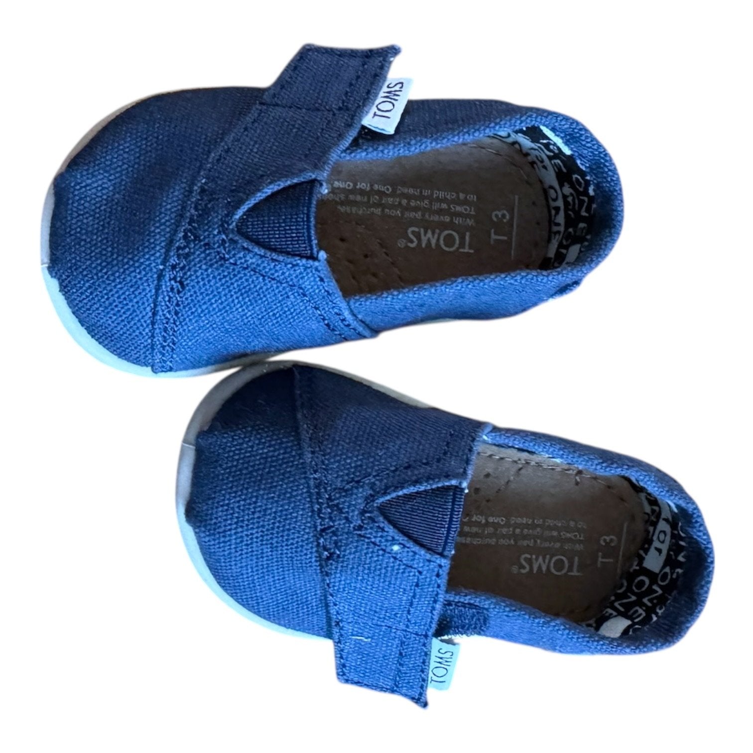 Size 3 Toms navy with velcro Default Title / 3 / -