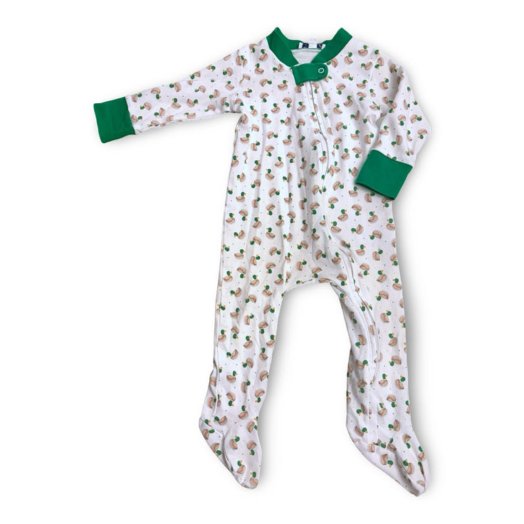 Size 12 month Magnolia Baby mallard zip up sleeper Default Title / 12 / -