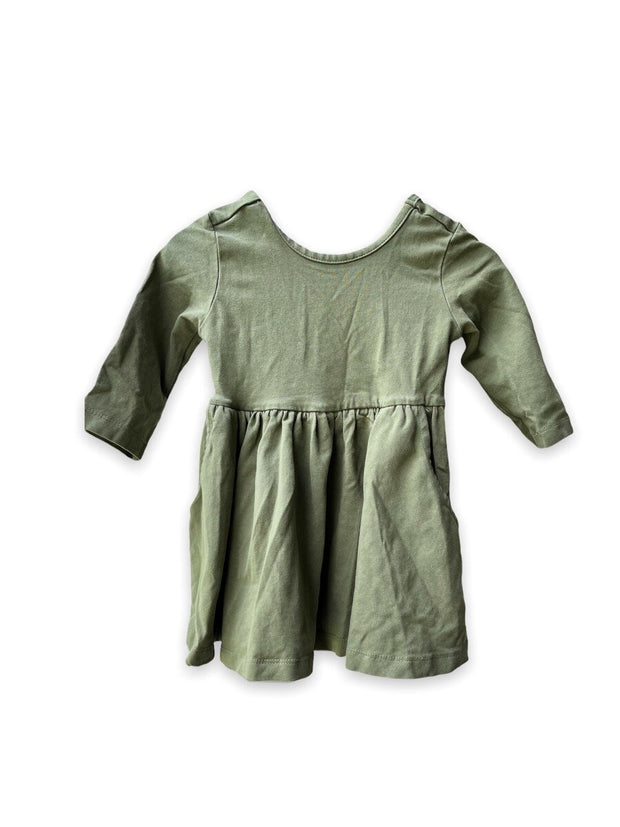 Ruffle Butts size 2 olive green dress with bow on back Default Title / 2 / Girl