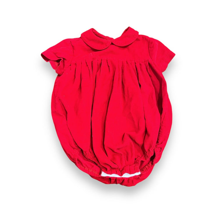 Size 12 month James and lottie red corduroy collared bubble Default Title / 12 / Boy
