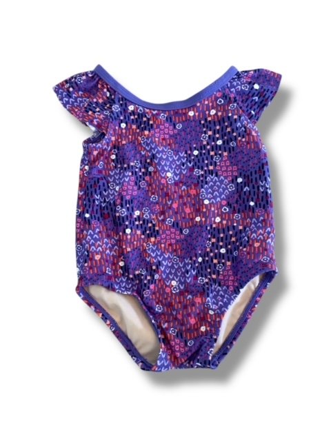 Size 9-12 month Tea Collection purple one piece swim Default Title / 9-12 month / Girl