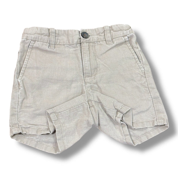 Size 2T Janie and Jack khaki linen shorts Default Title / 2 / Boy