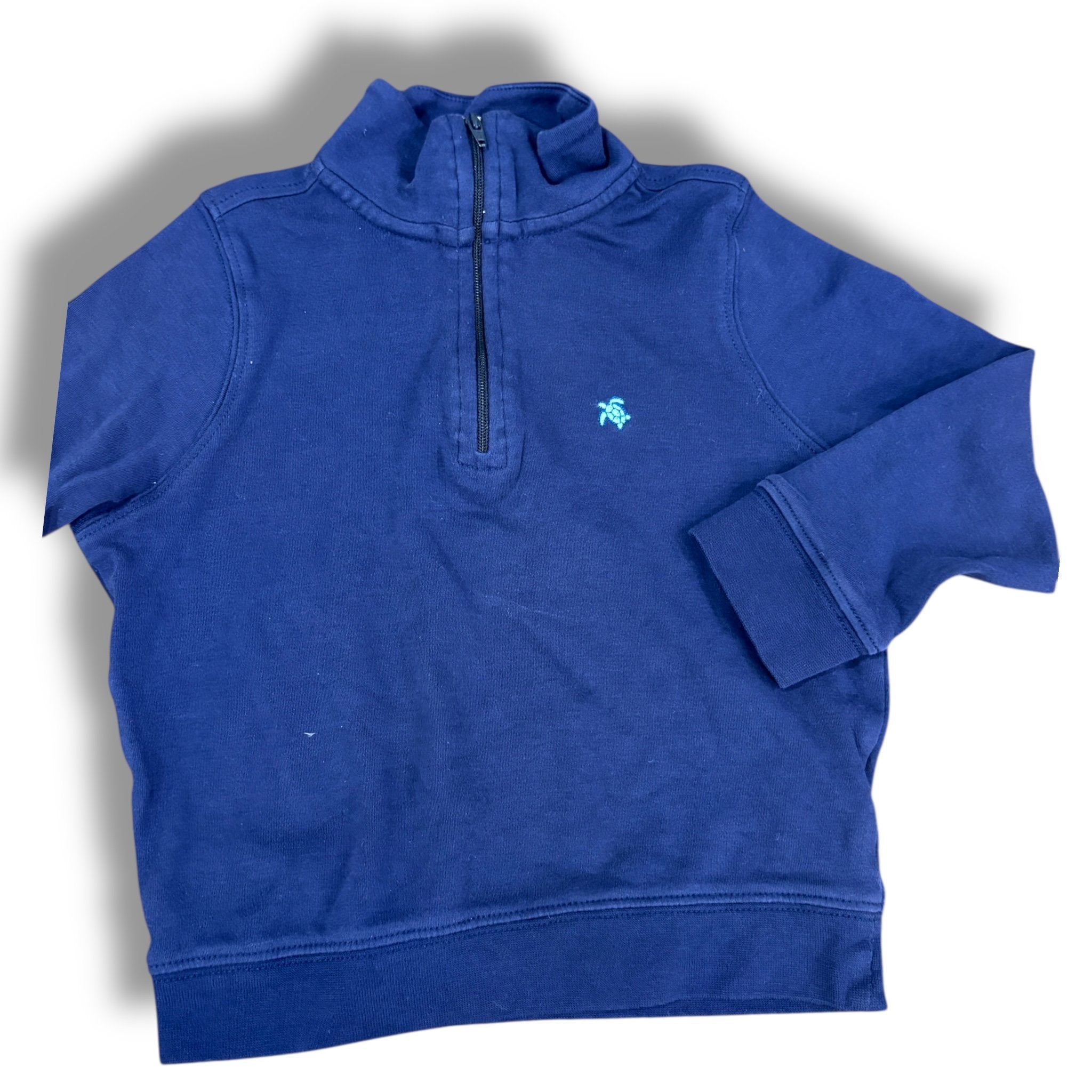 Size 4, fits like a 2-3 J. Bailey navy knit quarter zip Default Title / 5-Apr / Boy
