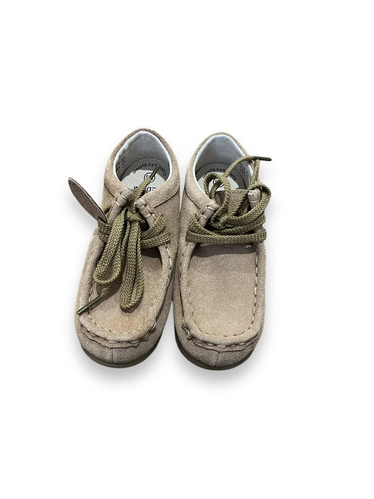 Size 9.5 toddler Footmates brown suede moccasin- New Default Title / 9.5 / -