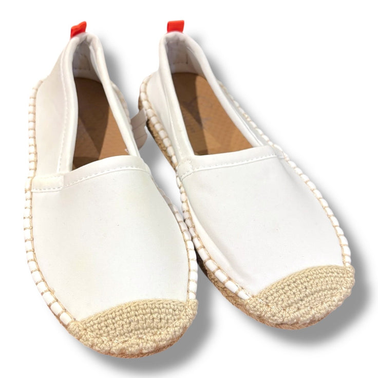 Size 11 (runs small) Seastar white neoprene shoes w/ espadrille trim Default Title / 11 / -