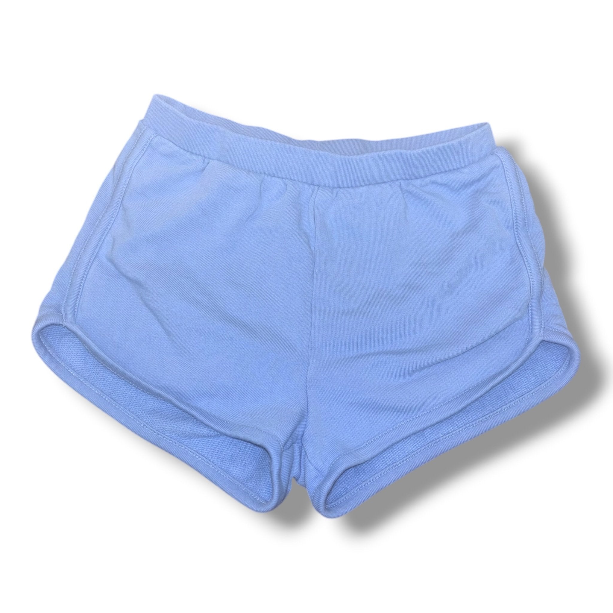 Size 6-7 Hanna Andersson light blue knit sweat short Default Title / 7-Jun / Girl