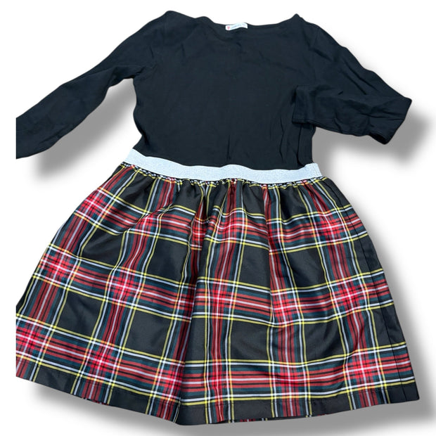 Size 8 Crewcuts black/red/white/yellow plaid cap sleeve dress (Copy) Default Title / 8 / Girl