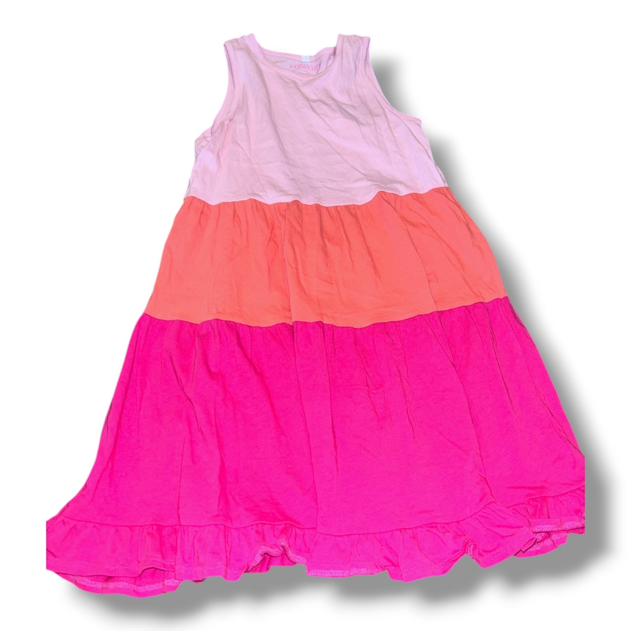 Size 8 Crewcuts multi-shade pink tiered tank dress Default Title / 8 / Girl