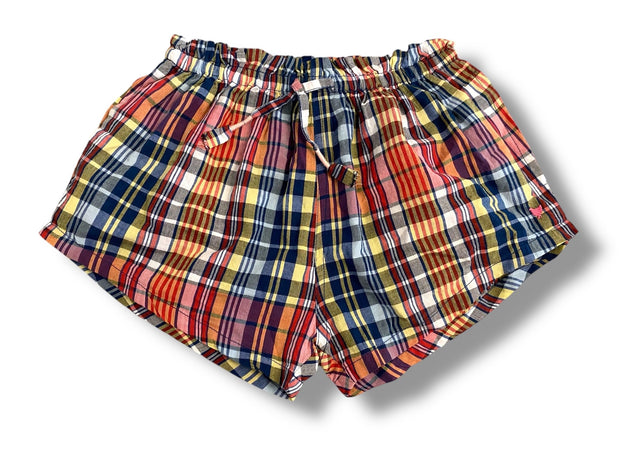 Size 8 Pink Chicken plaid pull on shorts Default Title / 8 / Girl