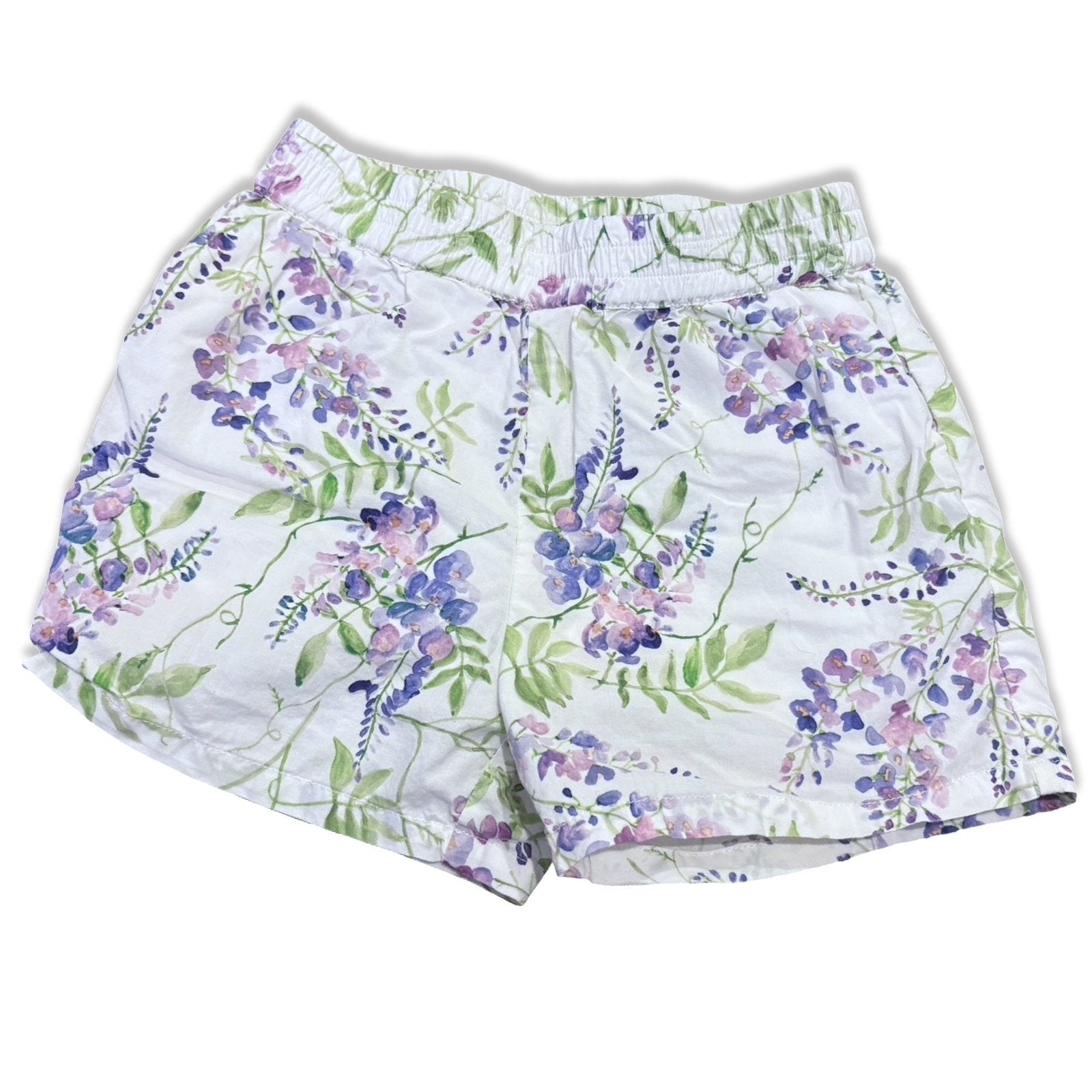 Size 3-4 Hill house purple and green floral shorts Default Title / 4-Mar / Girl