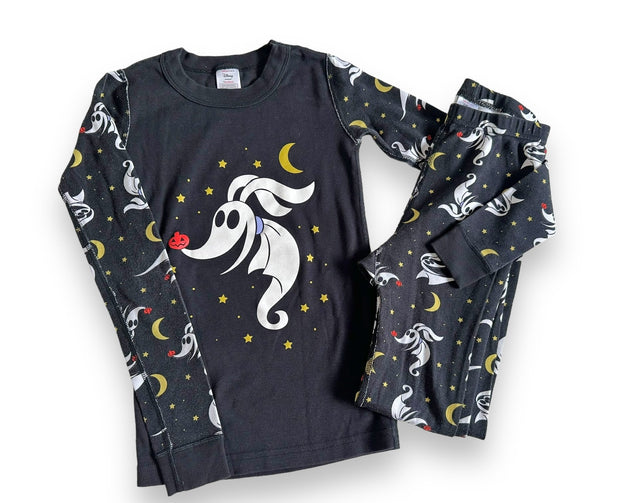 Size 8 Hanna Andersson black (Halloween) ghost dog long johns Default Title / 8 / -