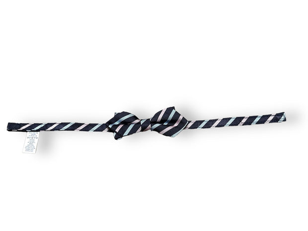 Size 2-5 Janie and Jack navy bowtie with pink/light blue stripe Default Title / 5-Feb / Boy