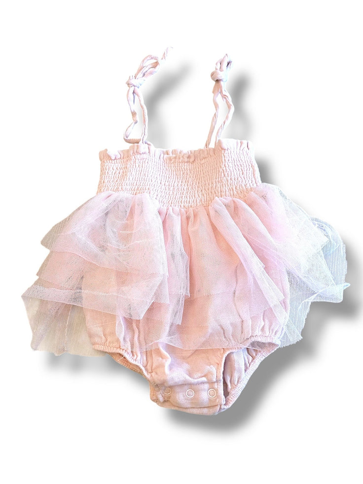 Size 6-12 Angel Dear dusty pink tutu bubble Default Title / 6-12 month / -