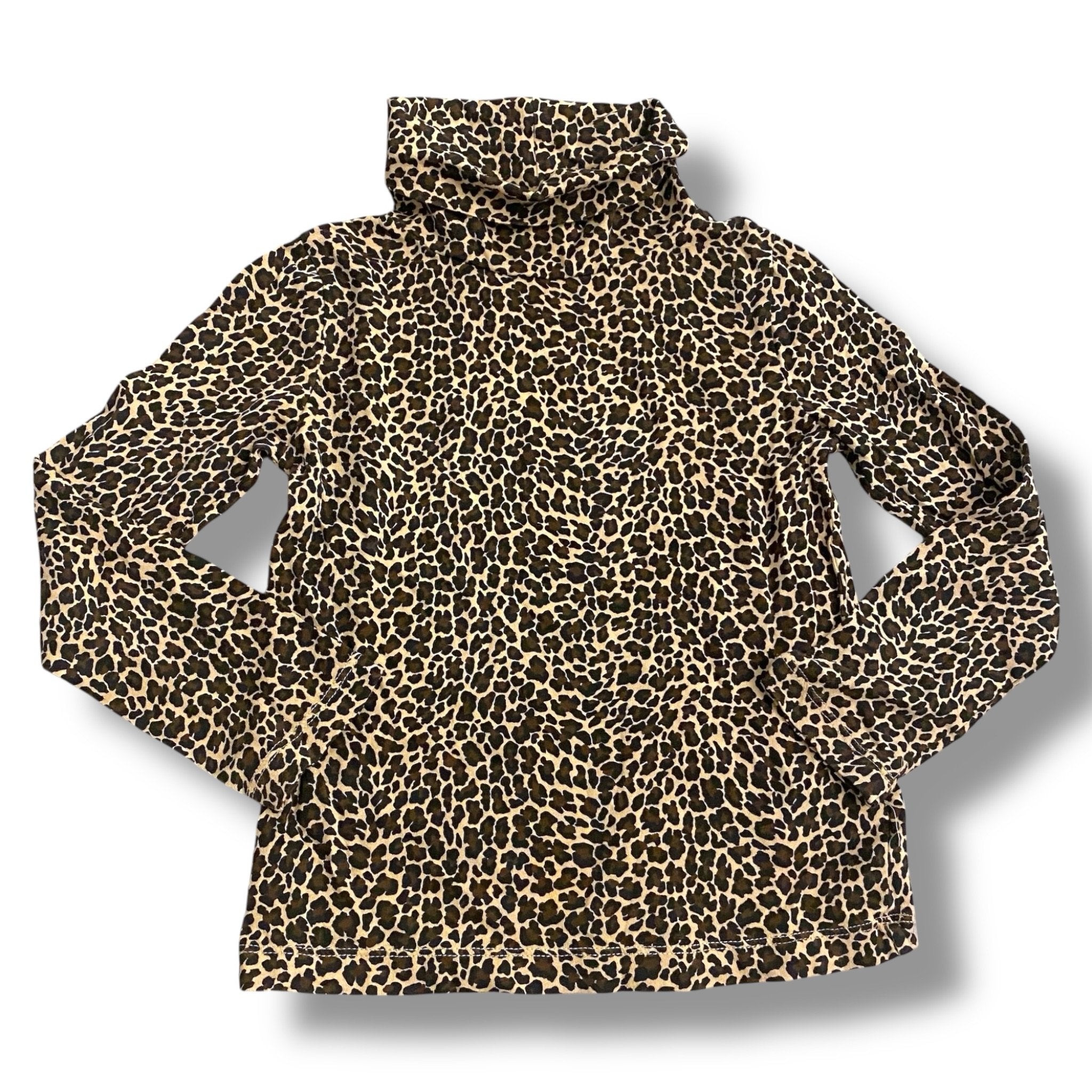 Size 4-5 Crewcuts leopard long sleeve turtleneck Default Title / 5-Apr / Girl