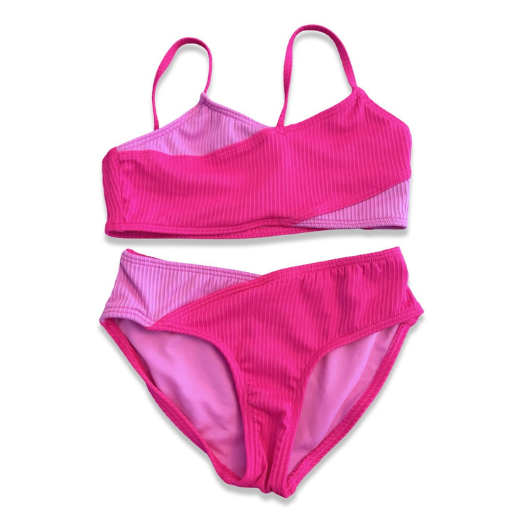 Size 5-6 Abercrombie hot pink two piece swim Default Title / 6-May / Girl