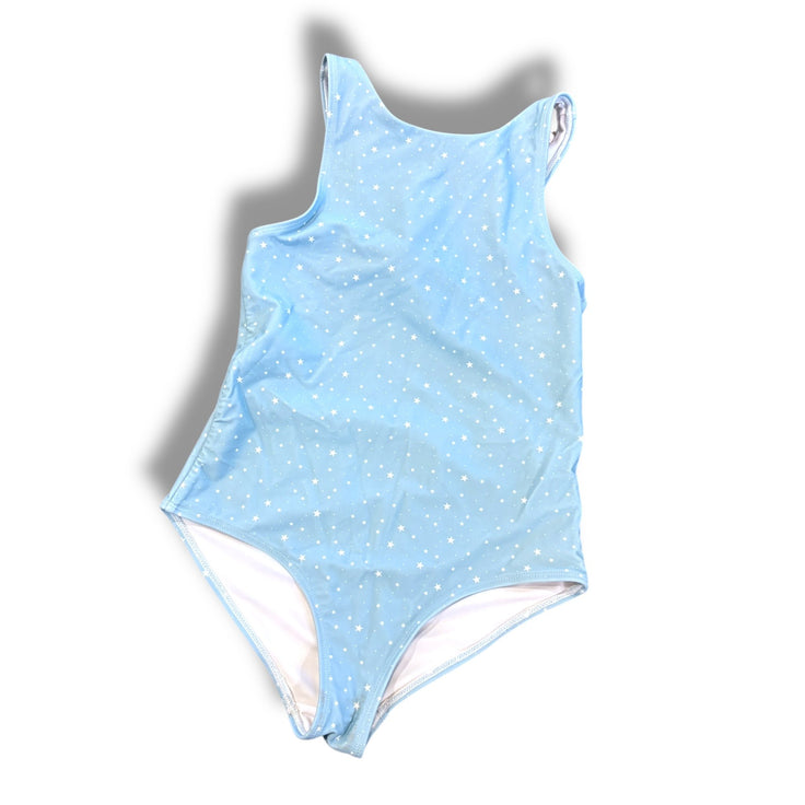 Size 9-10 Minnow light blue, white star one piece, tie back Default Title / 10-Sep / Girl