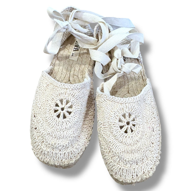 Size 2.5 girls Zara tan crocheted sandals Default Title / 5-Feb / Girl