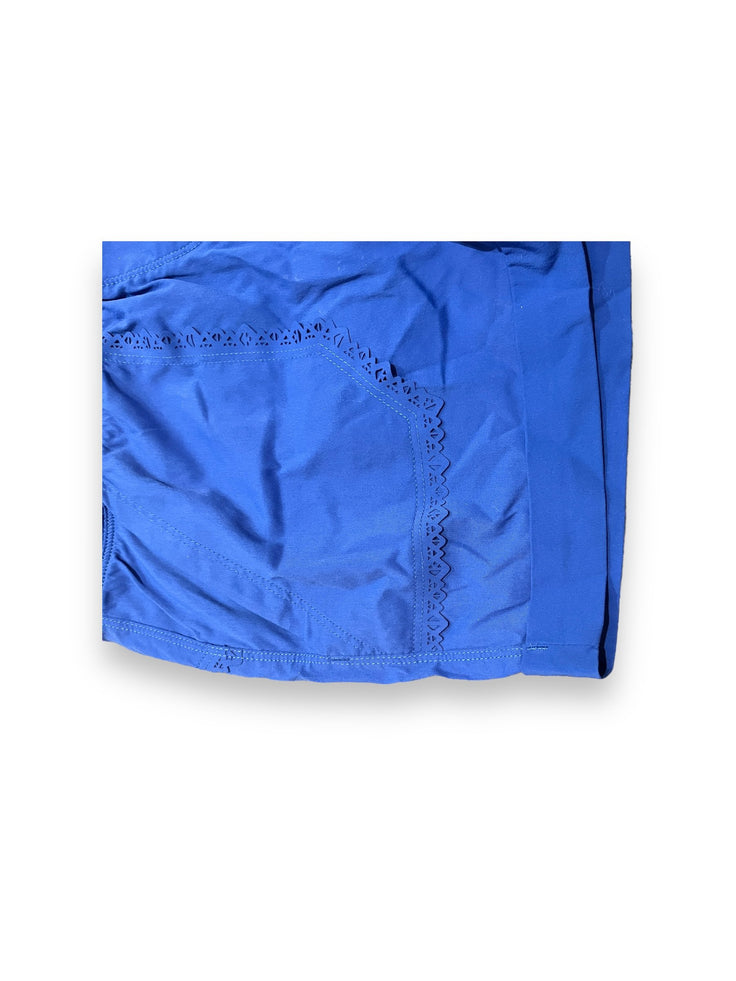 Size 12 Ivivia blue performance shorts, small spot Default Title / 12 / Girl