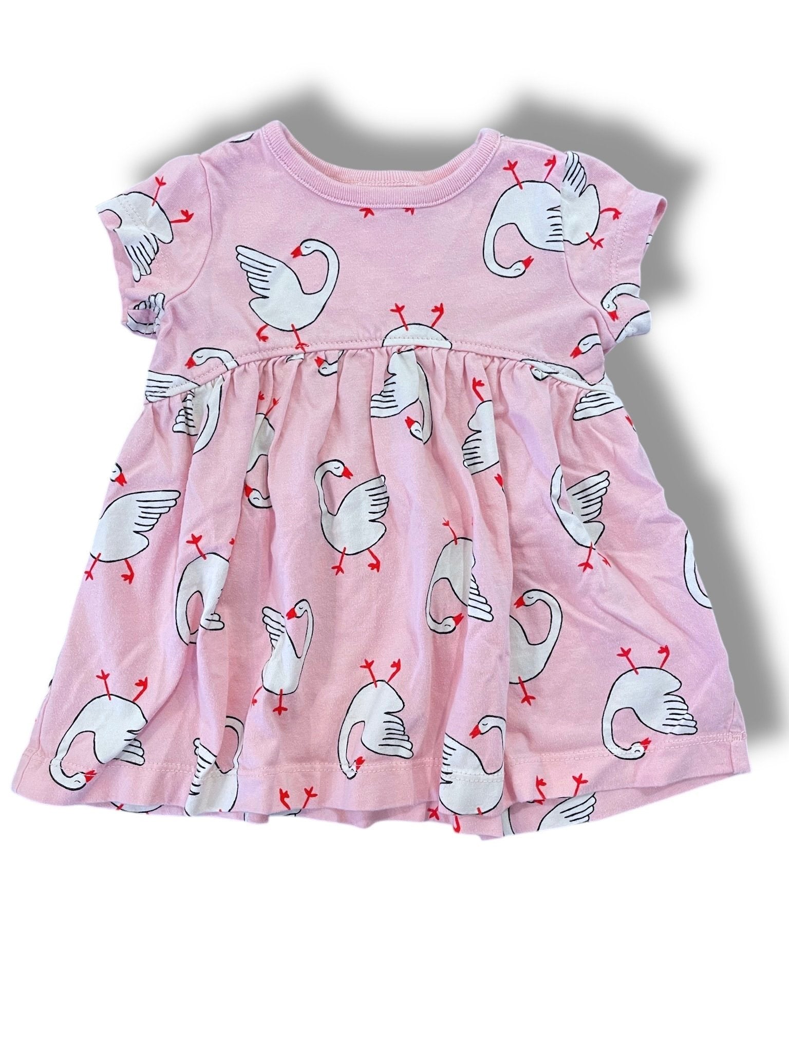 Size 3-6 month Hanna Andersson pink tunic with ducks Default Title / 3-6 month / -