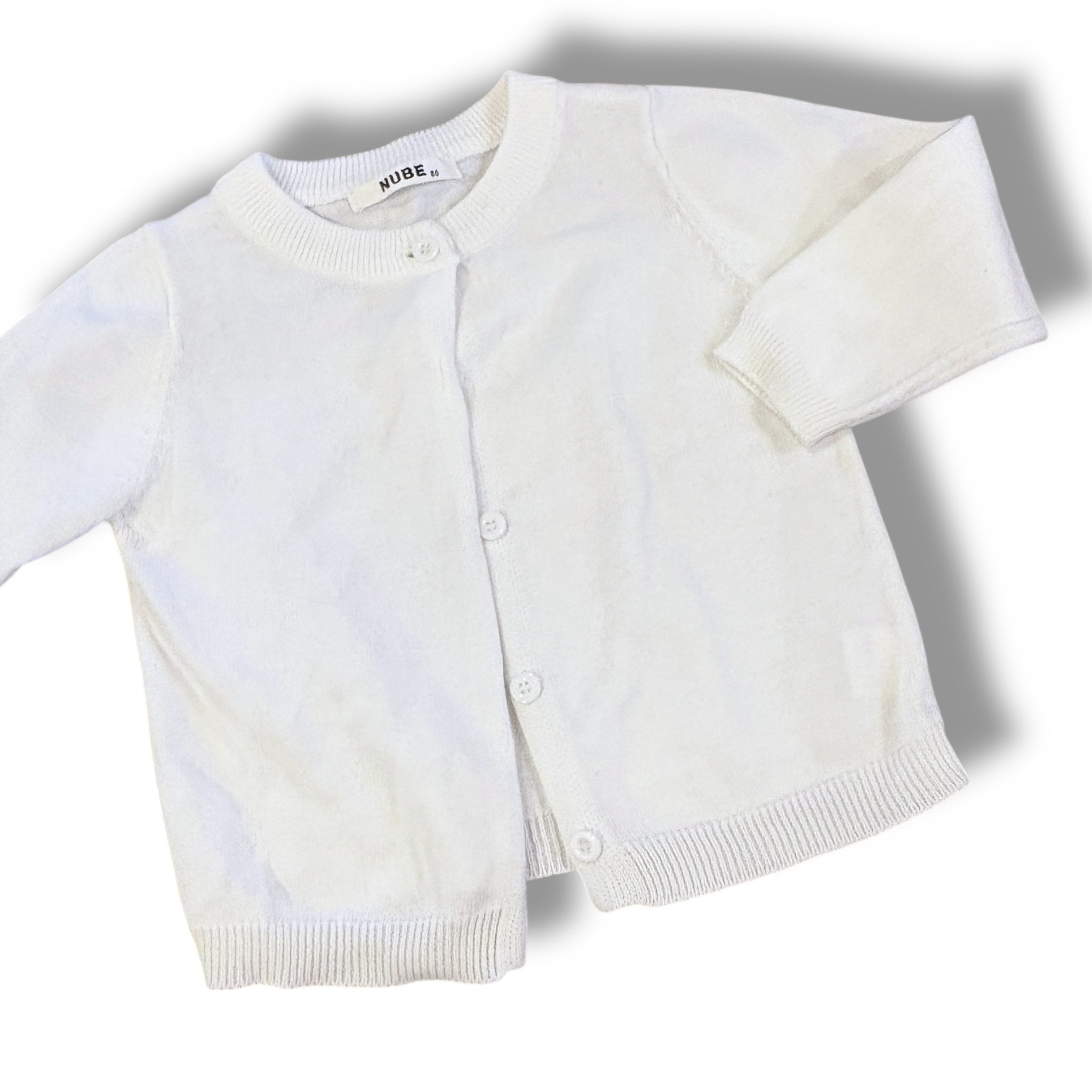 Size 18-24 month Nube white cardigan Default Title / 18-24 month / Boy