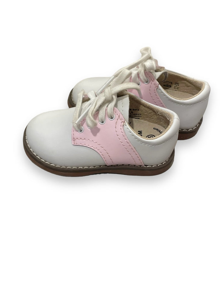 Size 3.5 Footmates pink/white lace up oxford shoes Default Title / 3.5 / -
