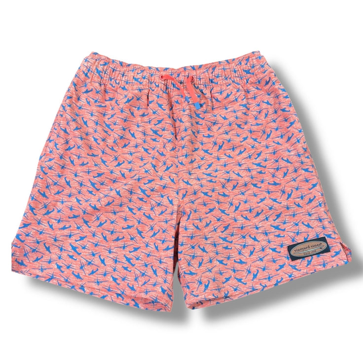 Size 12-14 (M) Vineyard Vines heathered pink swim trunks w/ blue airplanes NWT Default Title / 14-Dec / Boy