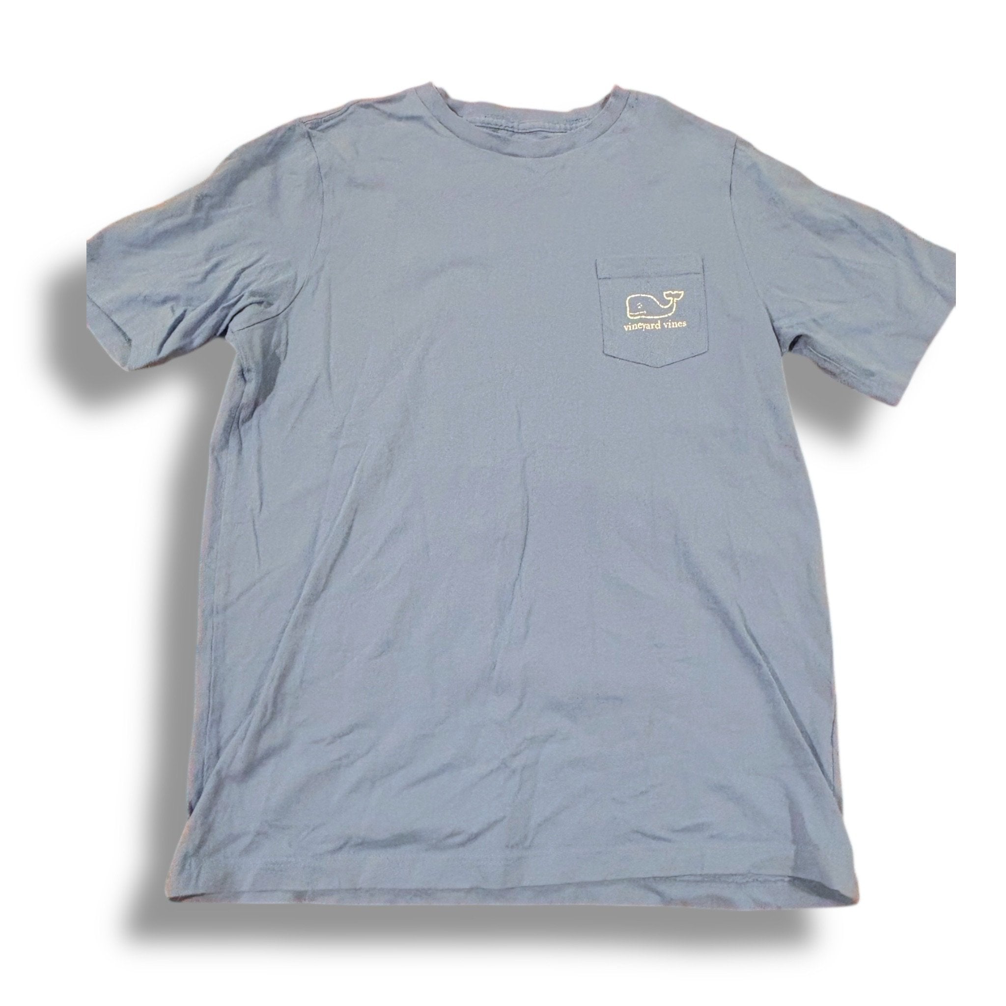 Size 12-14 (M) Vineyard Vines light blue pocket tee w/ white whale Default Title / 14-Dec / Boy