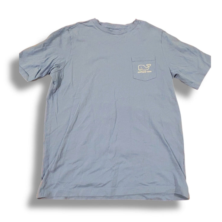 Size 12-14 (M) Vineyard Vines light blue pocket tee w/ white whale Default Title / 14-Dec / Boy