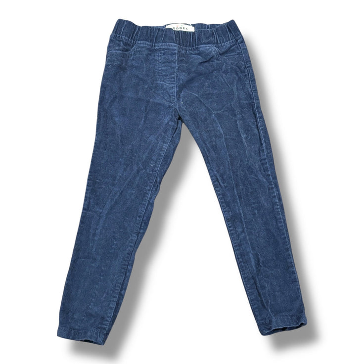 Size 4 Boden navy fine corduroy pull on pants Default Title / 4 / Girl