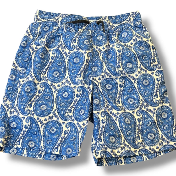 Size 12 Crewcuts blue/white paisley swim trunks NWT Default Title / 12 / Boy