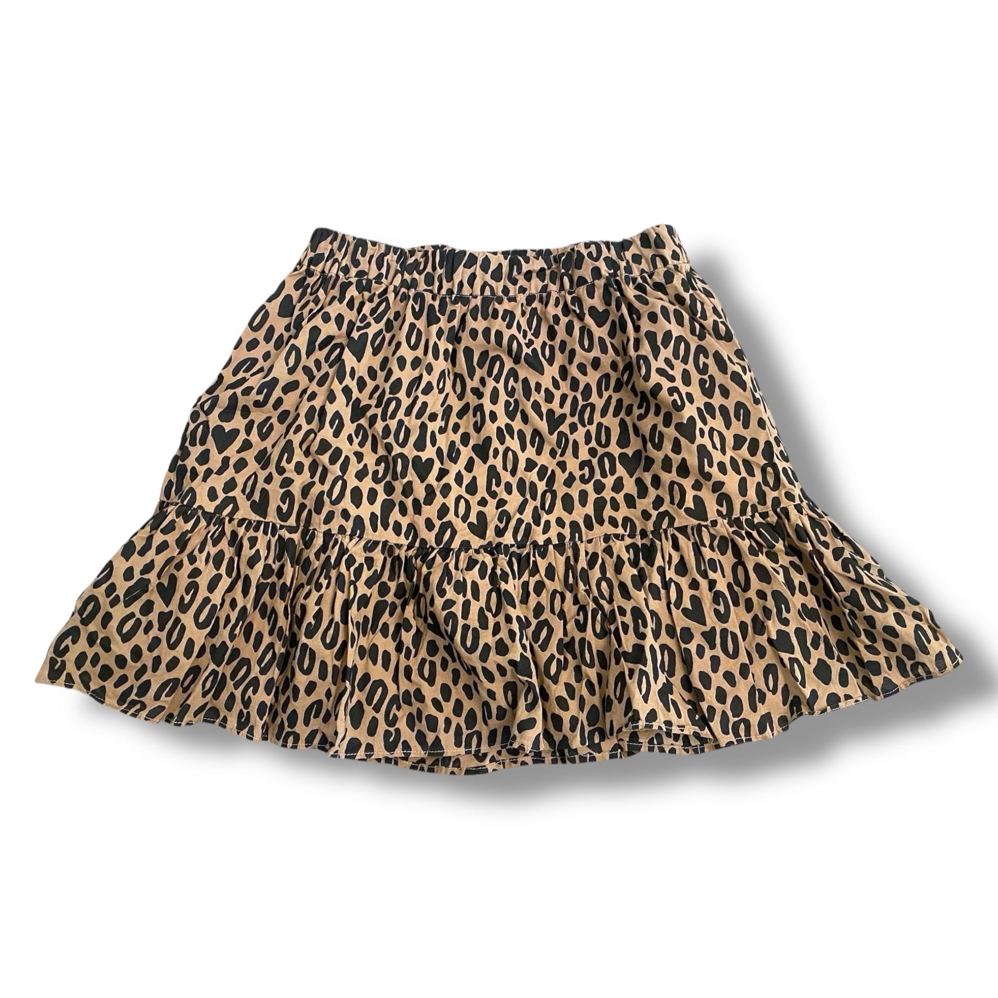 Size L (10-11) Crewcuts cotton leopard skirt Default Title / Large / Girl