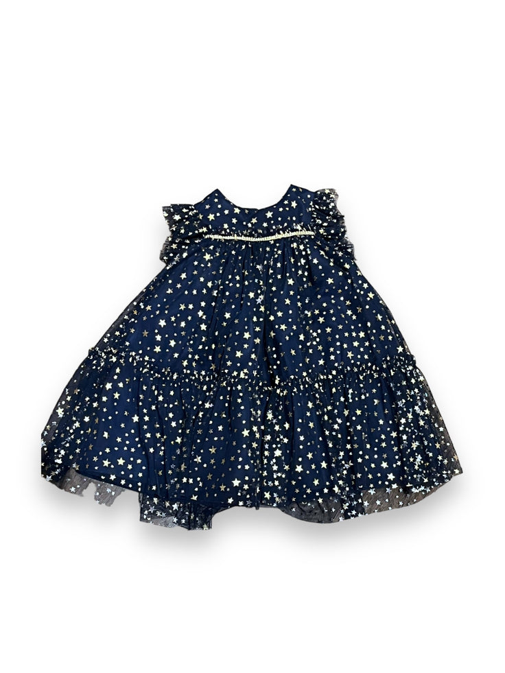 Size 18 month Pastourelle by Pippa and Julie navy tulle dress with stars Default Title / 18 month / Girl