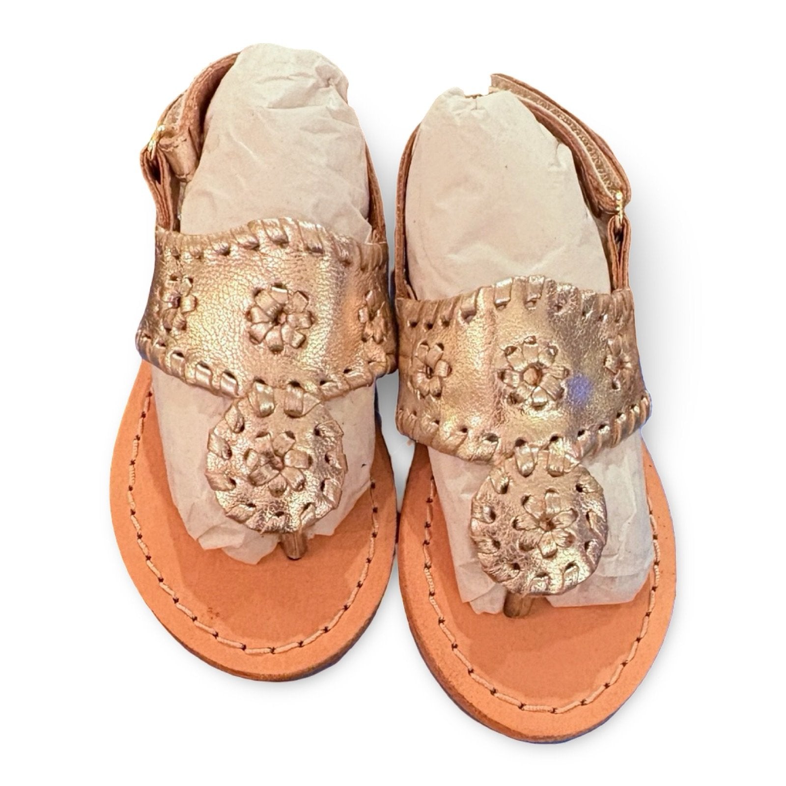 Size 6 toddler Jack Rogers platinum sandal- new in box Default Title / 6 / -
