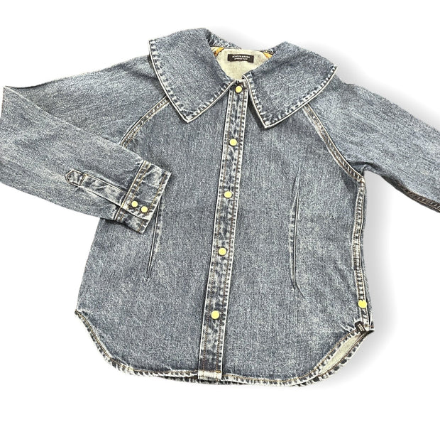 Size 10 Scotch and soda denim top with collar Default Title / 10 / Girl