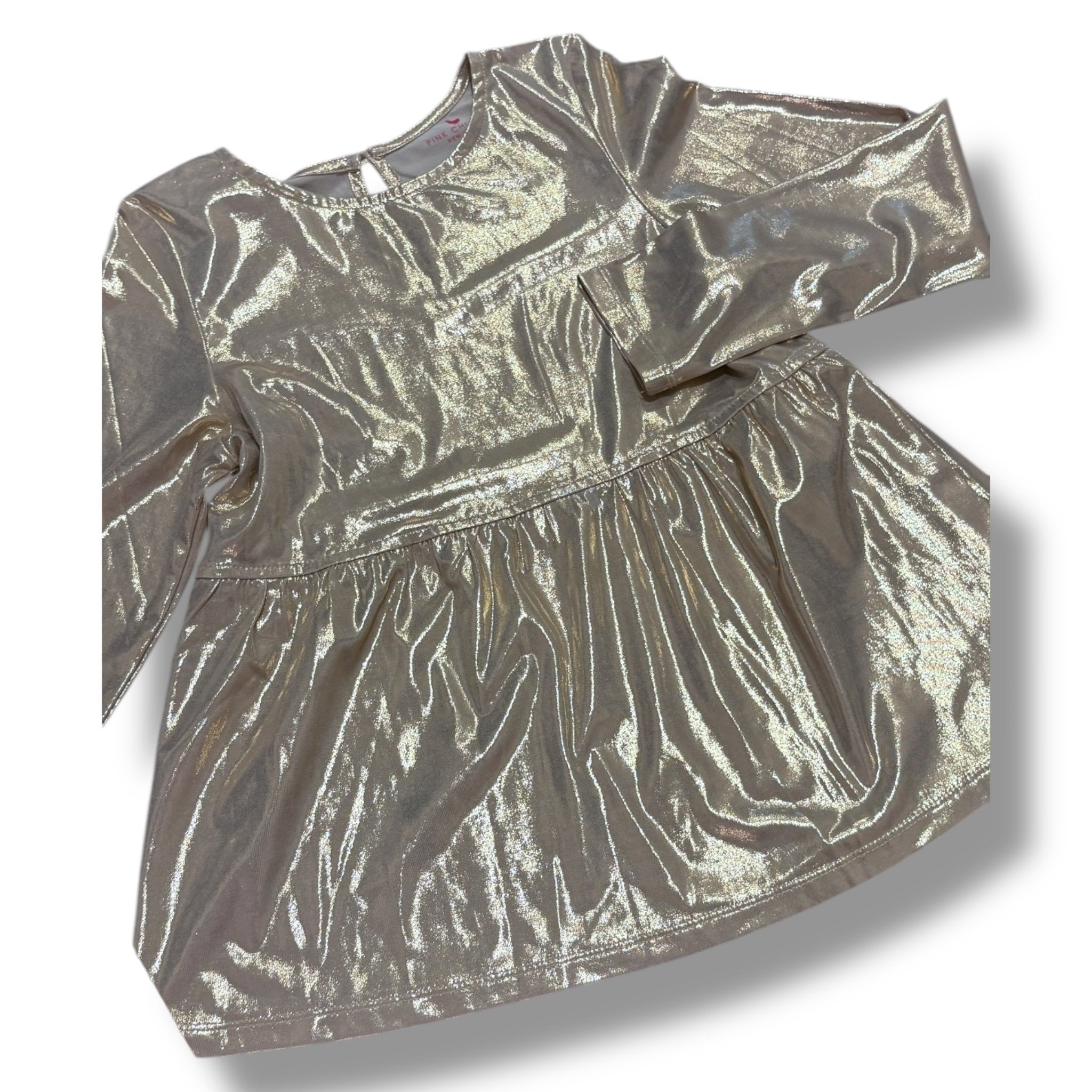 Size 12 Pink Chicken gold top Default Title / 12 / Girl