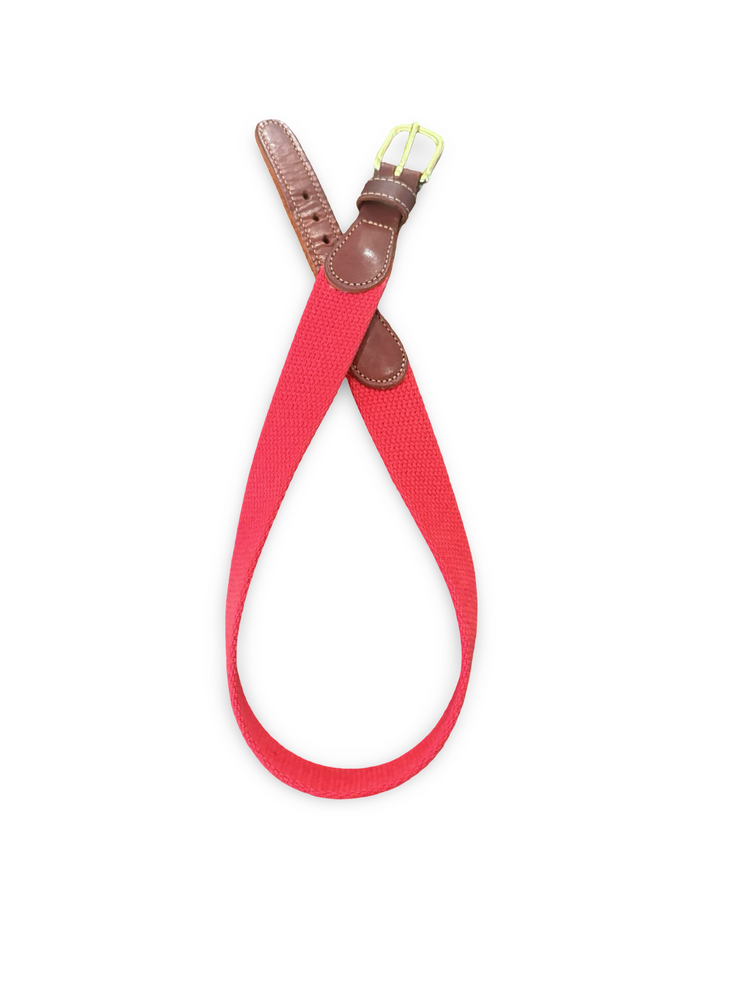 Size 22 J Bailey red woven belt Default Title / 22 / -