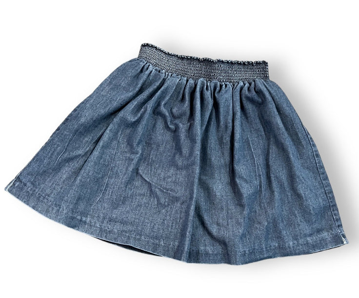 Size 8 Busy bees chambray pull on skirt Default Title / 8 / Girl