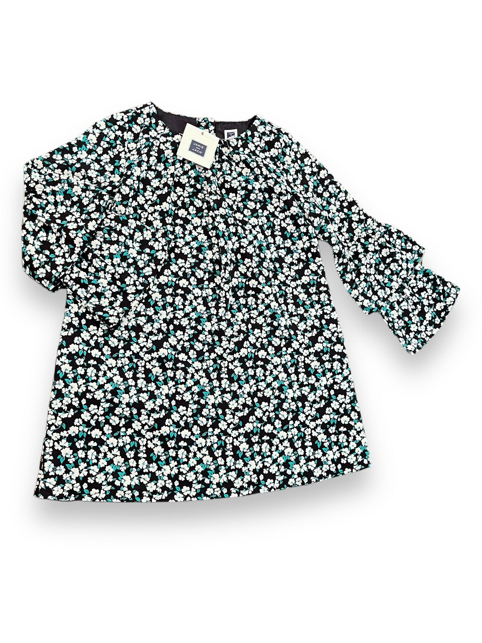 Size 4 Janie and Jack Navy Dress with White Flowers- NWT Default Title / 4 / Girl