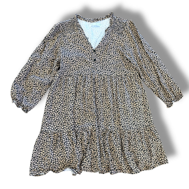 Size 9 fits like an 8 Zara tan and black floral dress Default Title / 9 / Girl